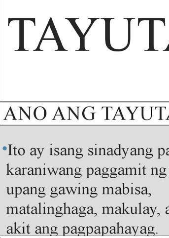 TAGTUYOT: Tagalog.